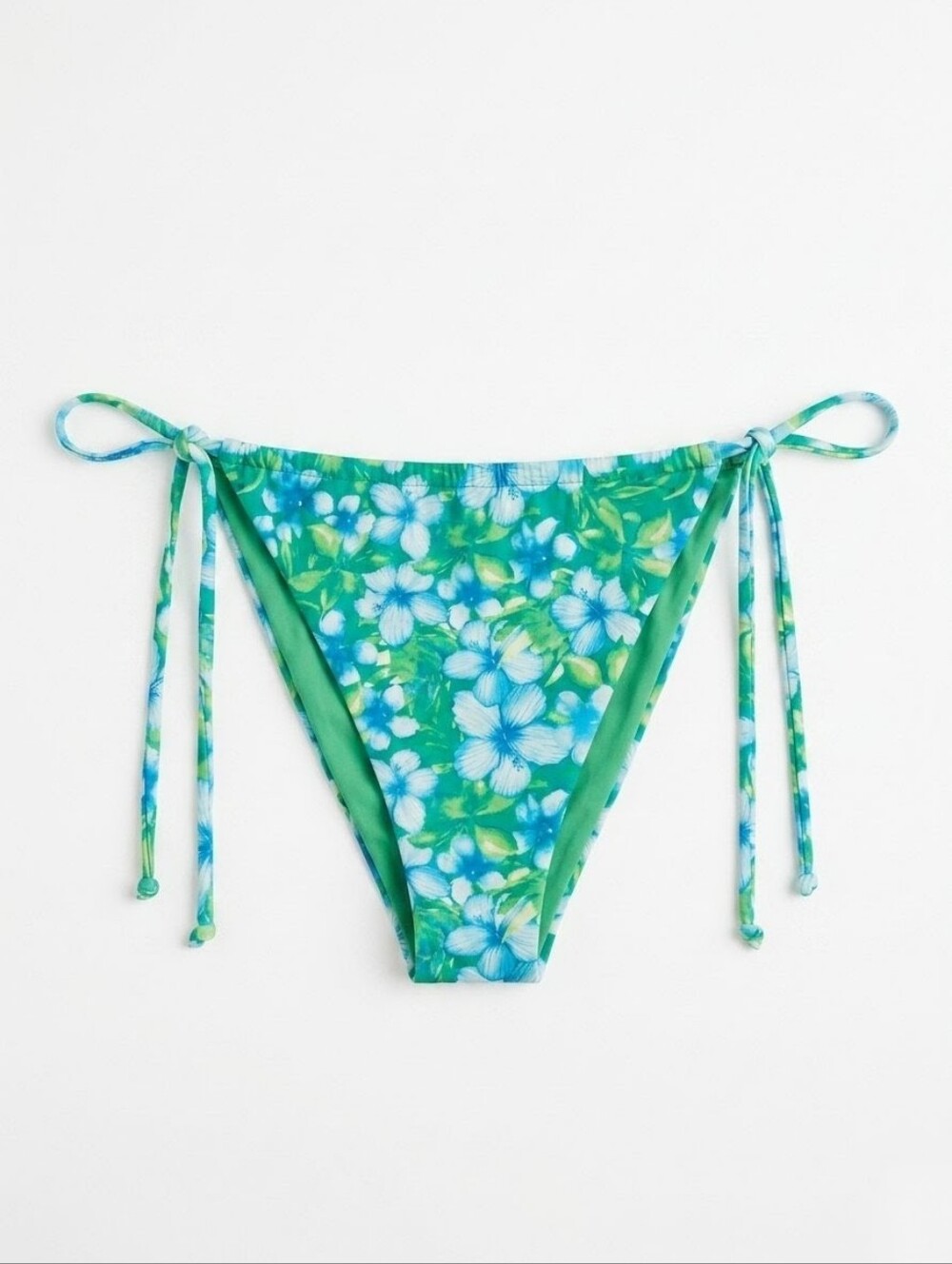 PacSun Eco Tropical Splash Tie Side Curtain Bikini Bottom | Size L